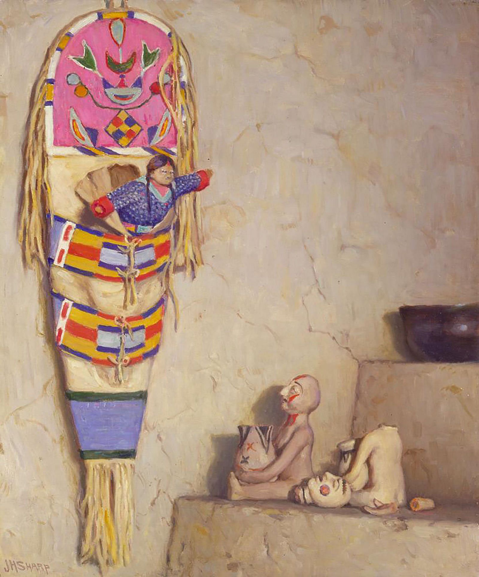 Crow Papoose and Pueblo Rain Gods
